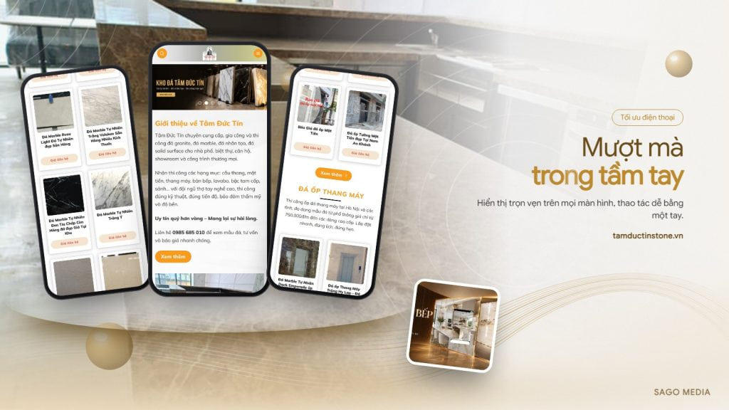 Tâm Đức Tín — giao diện website