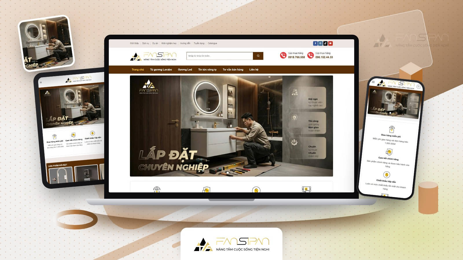 Website TBVS Fansipan do Sago Media thiết kế