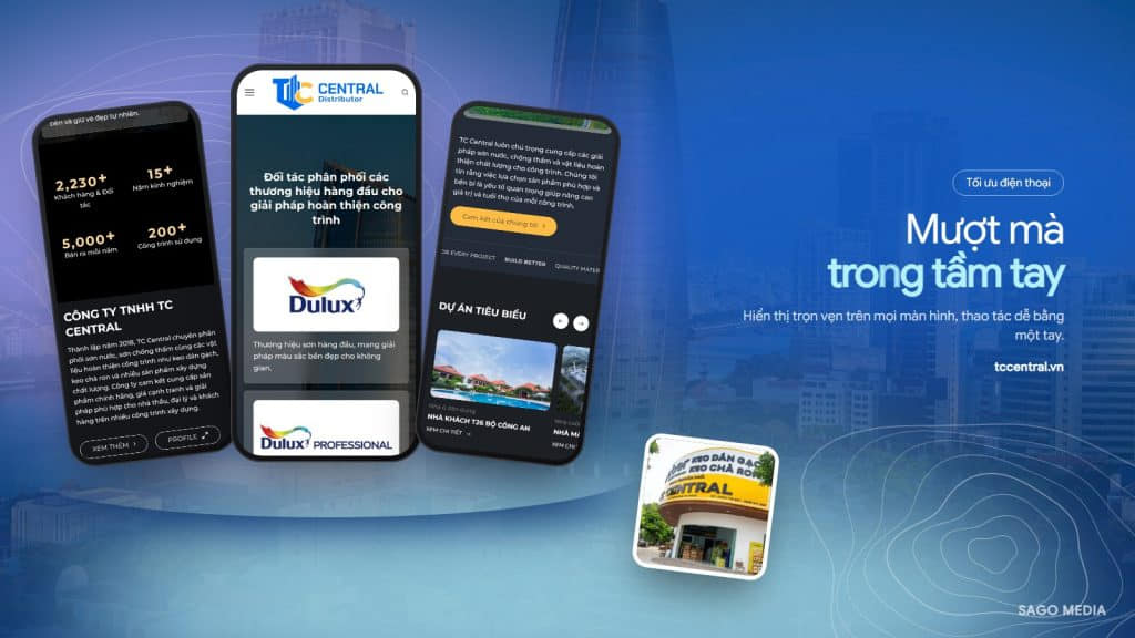 TC Central — giao diện website