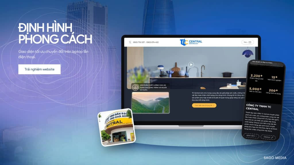 TC Central — giao diện website