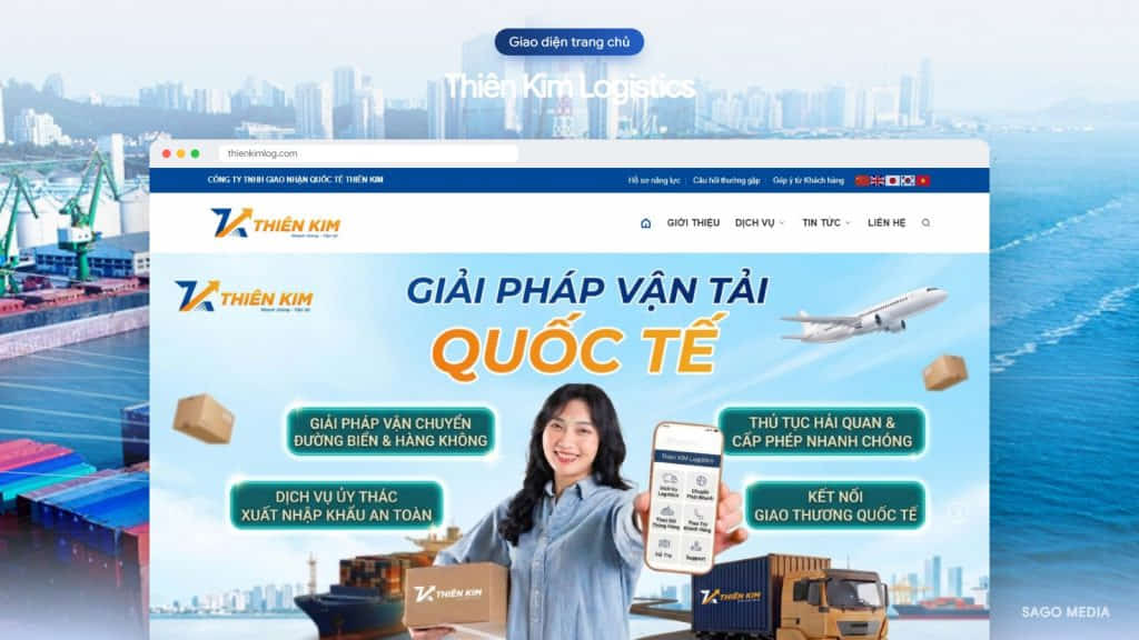 Thiên Kim Logistics — giao diện website