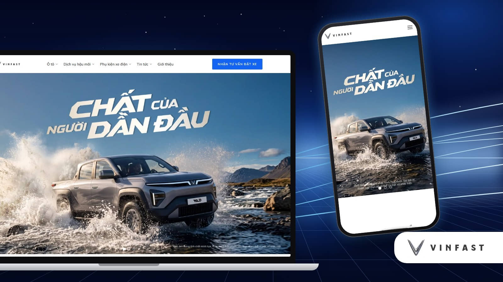 Website VinFast Đà Nẵng do Sago Media thiết kế