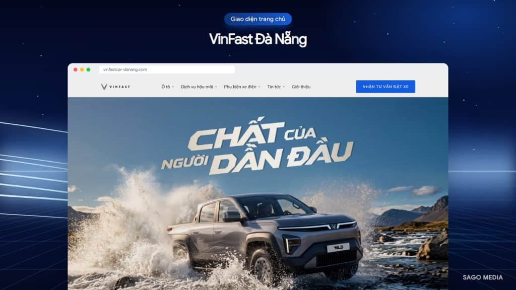 VinFast Đà Nẵng — giao diện website