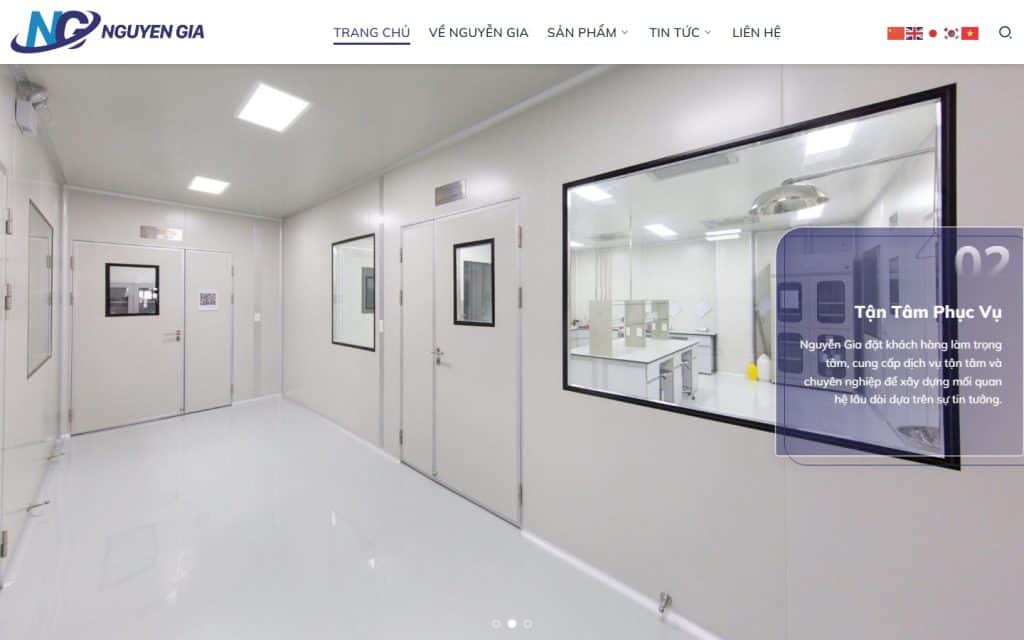 Nguyễn Gia Plastic — giao diện website