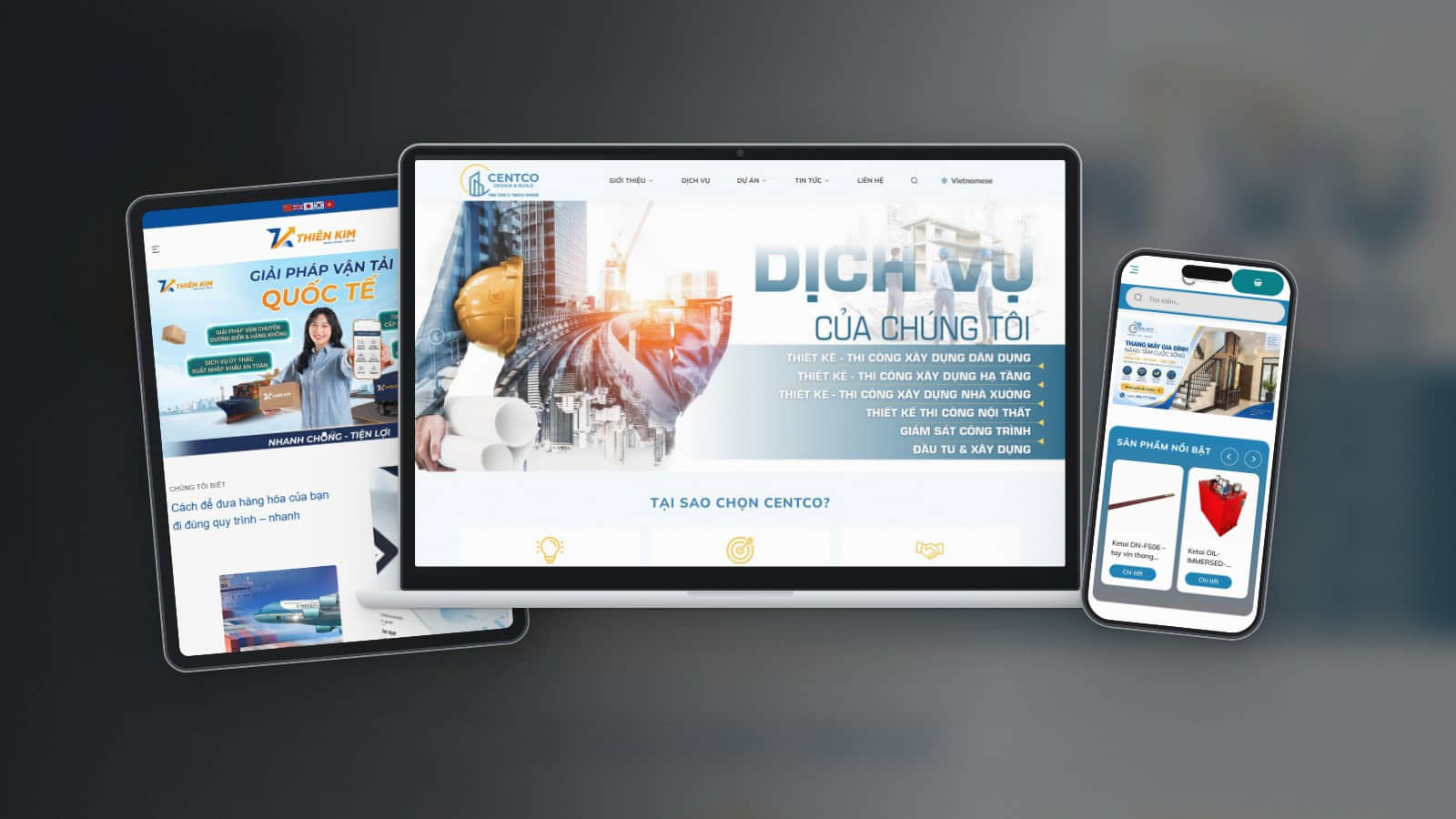 Thiết kế website doanh nghiệp Thiết kế website doanh nghiệp - Sago Media