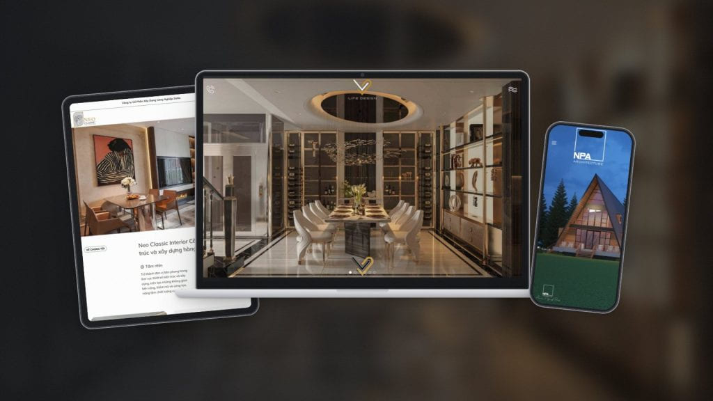 Thiết kế website Thiết kế website nội thất - Sago Media