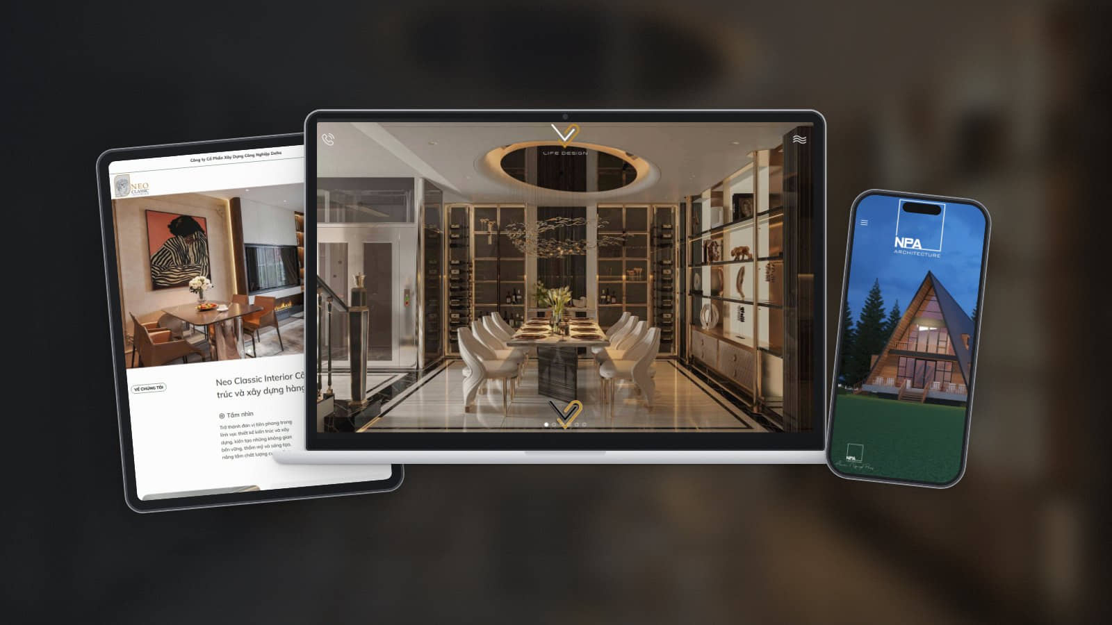 Thiết kế website nội thất - Sago Media